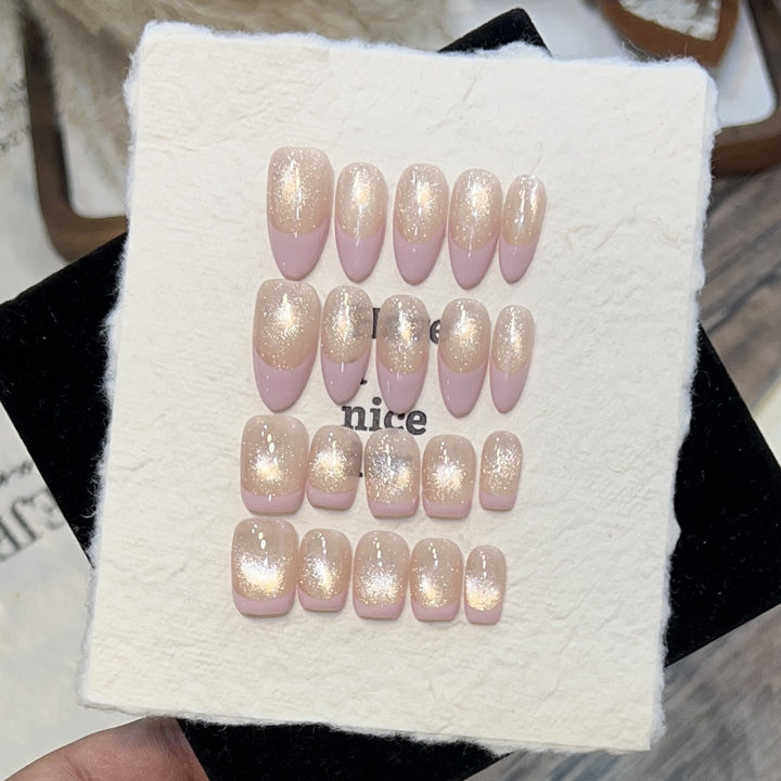 Dreamy Glittery Press-On Nail Set Stornfield