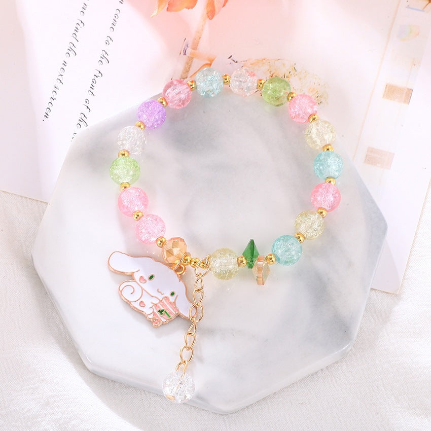 Playful bracelet with colorful glass beads Stornfield