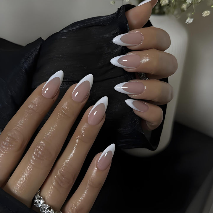 Elegant and Stylish French Design Nail Art Stornfield