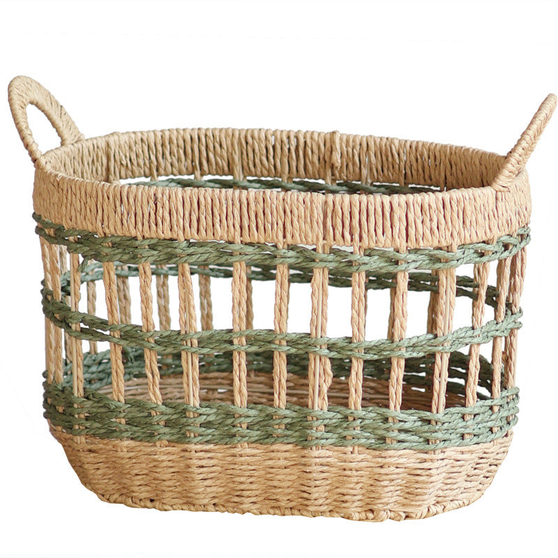 Handcrafted storage basket with natural material Stornfield