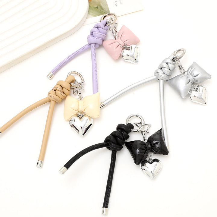 Fashionable Bow and Heart Keychain Stornfield
