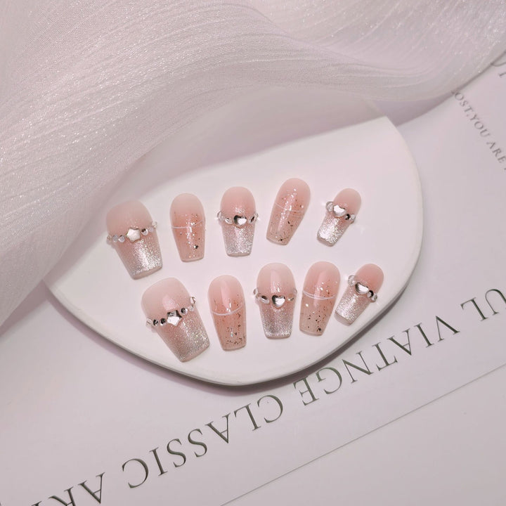 Elegant French Tip Press-On Nails Stornfield