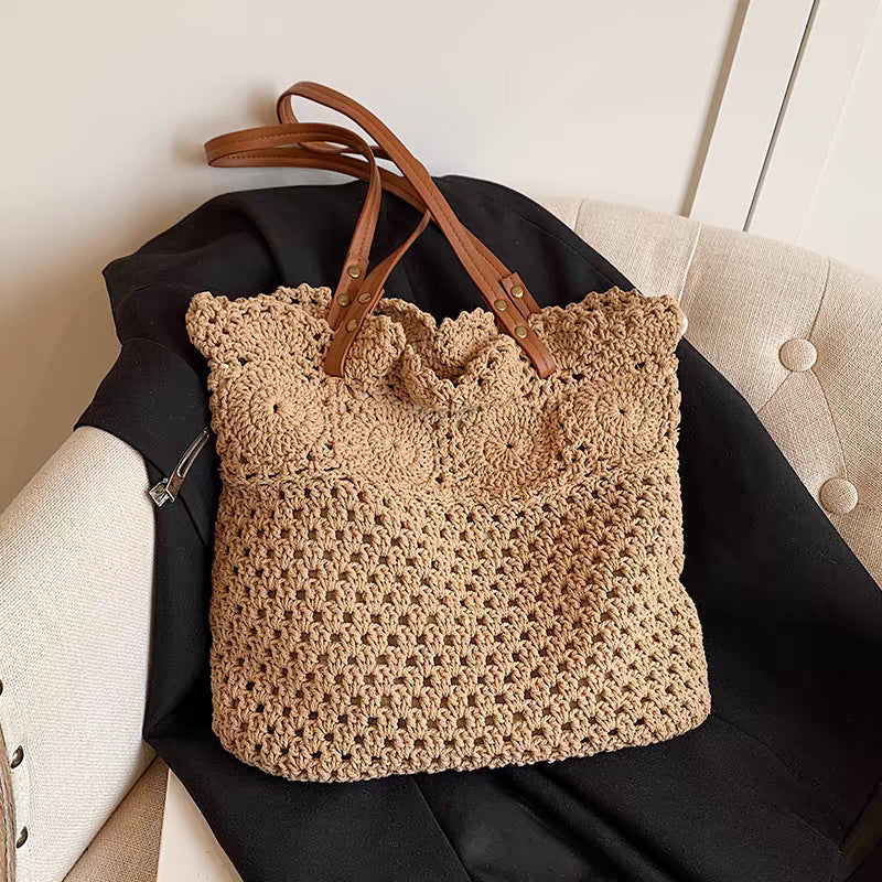 Hand-knotted macramé tote bag Stornfield