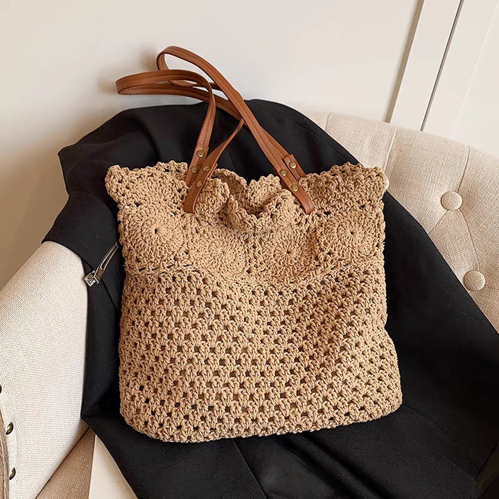 Hand-knotted macramé tote bag Stornfield