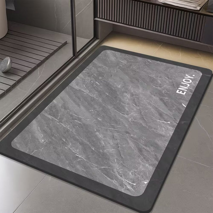 Stylish Marble Pattern Bath Mat
