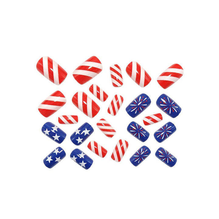 Artificial Nails in the Patriotic Design Stornfield
