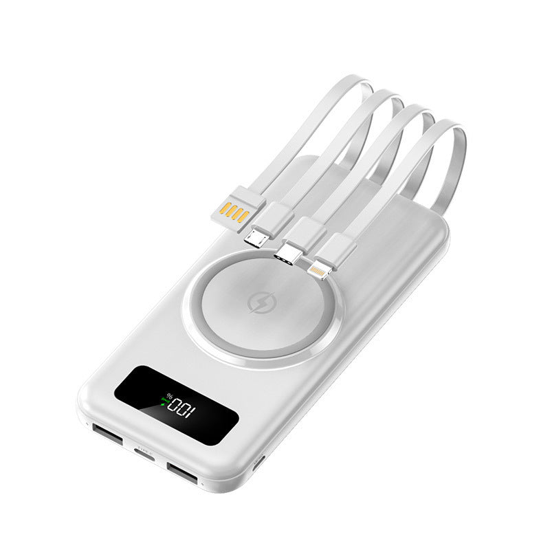 Portable power bank with multifunctional charging cable and digital display Stornfield
