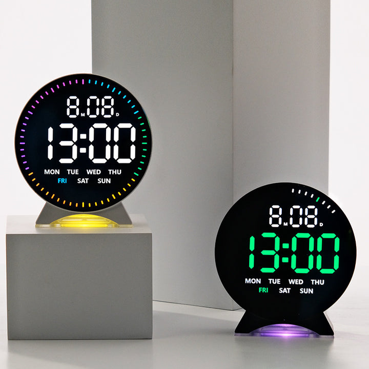 Digital alarm clock with intelligent LED display and multifunctional features Stornfield