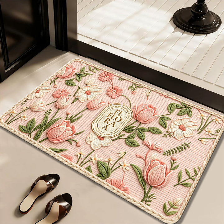 Floral Patterned Doormat