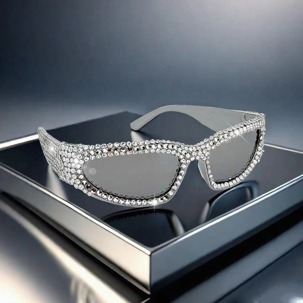 Women's Glittering Sunglasses with Sparkling Crystal Frame Stornfield