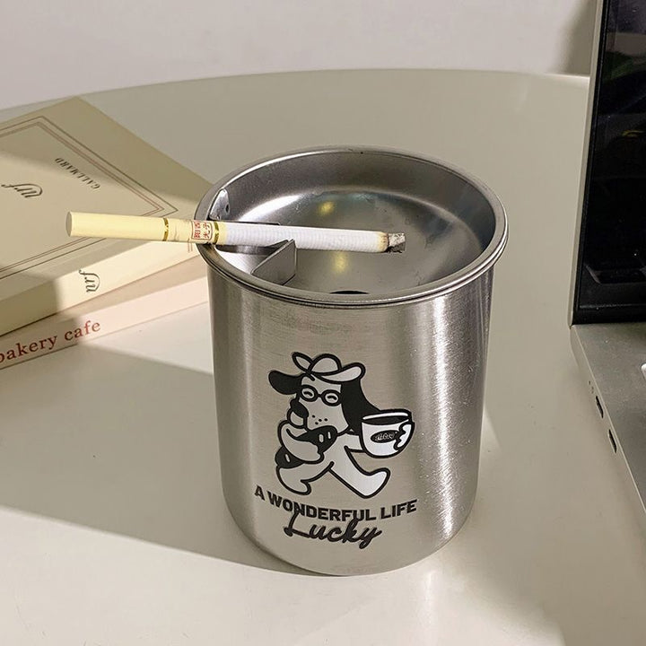 Stainless Steel Ashtray with Charming Design Stornfield