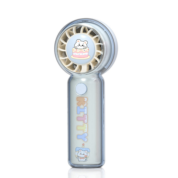 Unisex Portable Handheld Fan with Cute Cat Design Stornfield