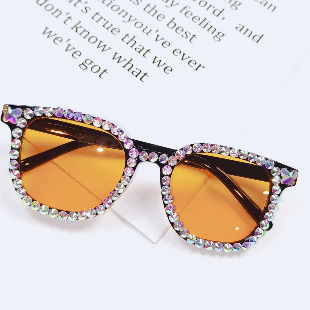 Fashionable Rhinestone-Embellished Sunglasses Stornfield