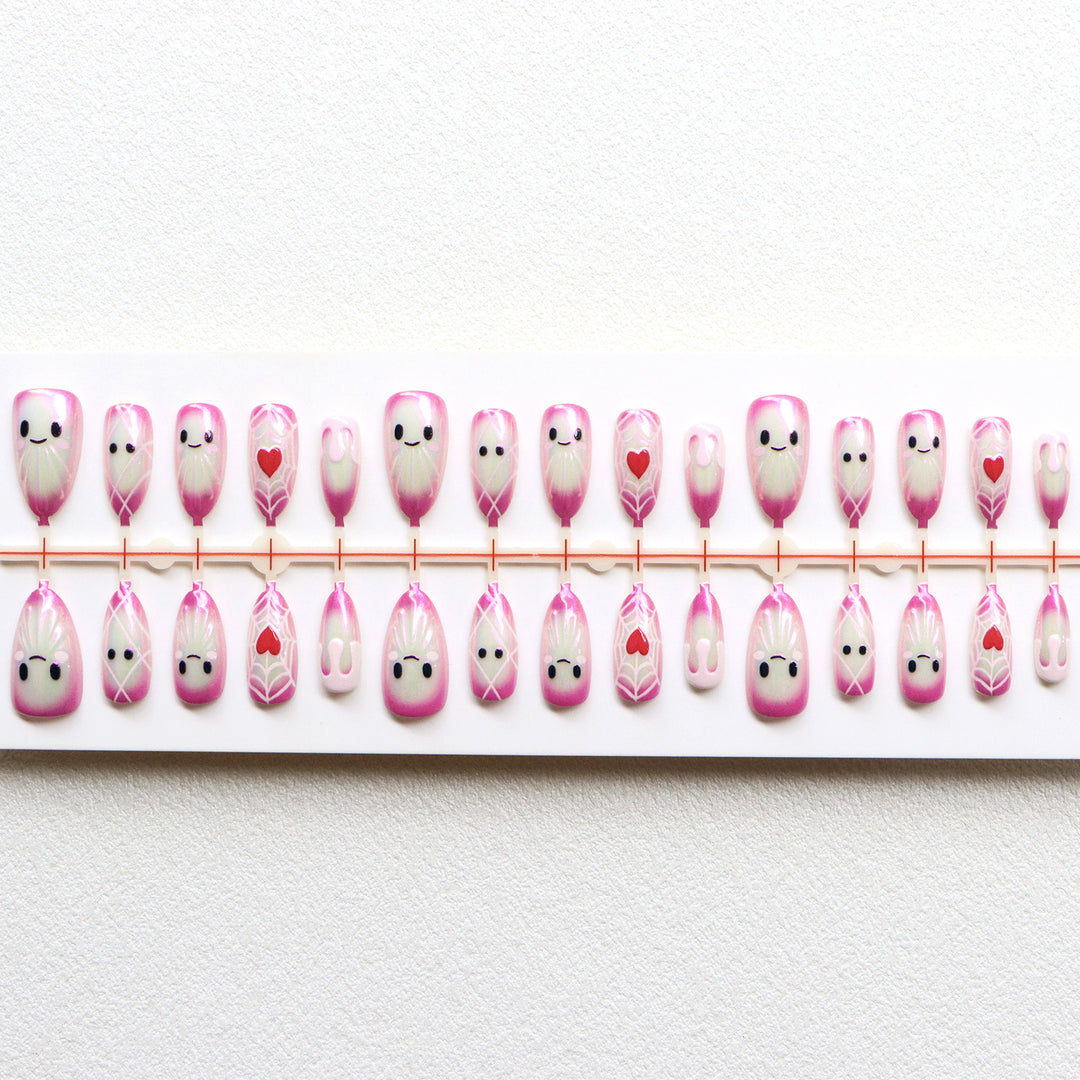 Whimsical Character Press-On Nail Art Set Stornfield