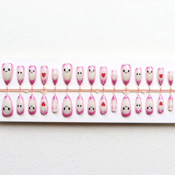 Whimsical Character Press-On Nail Art Set Stornfield