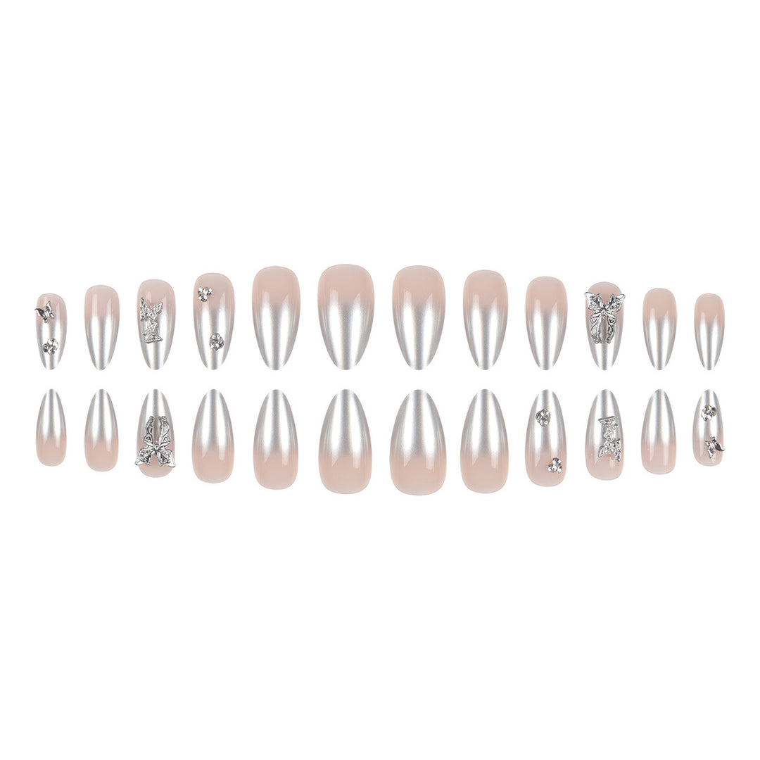 Glamorous Metallic Stiletto Press-On Nails Stornfield