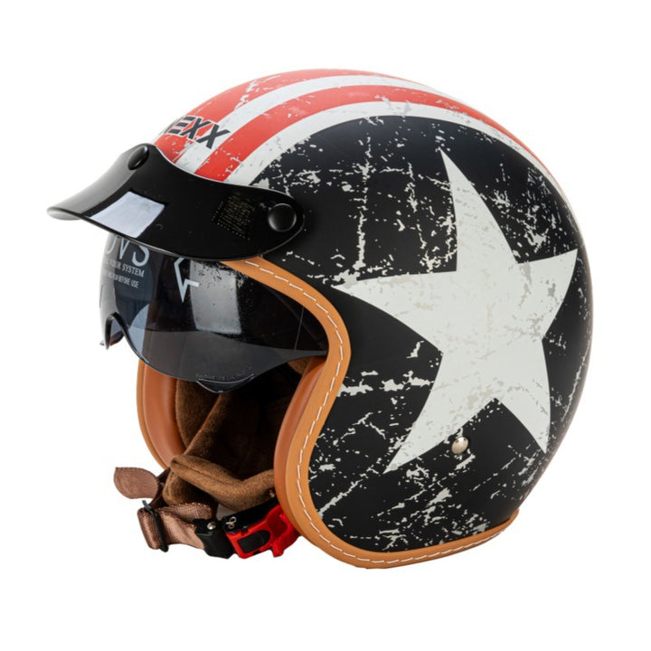 Classic Open-Face Motorcycle Helmet Stornfield