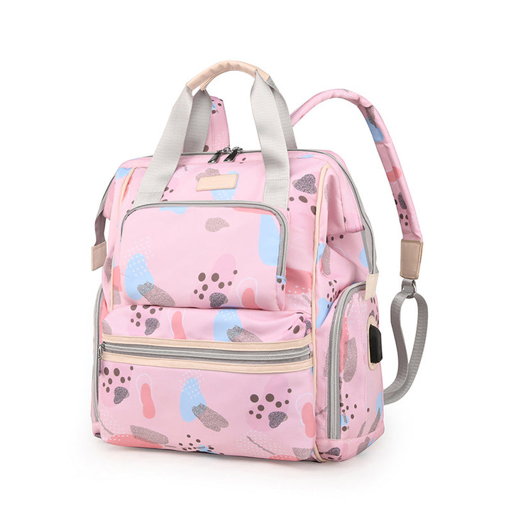 Multi-Functional Patterned Diaper Backpack Stornfield