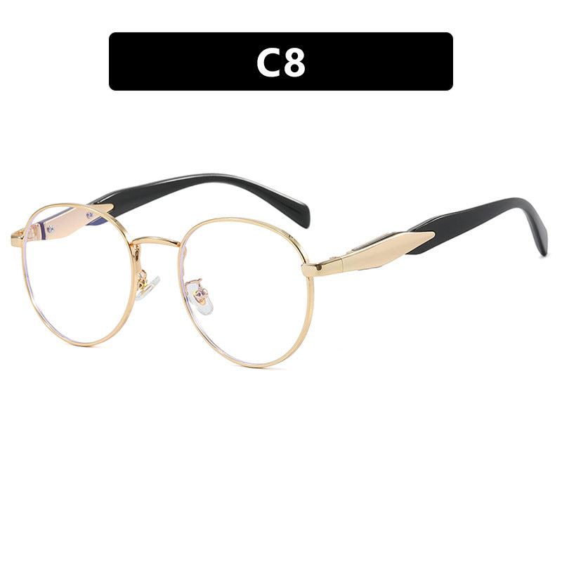 Women's round sunglasses with elegant golden frame and UV protection Stornfield