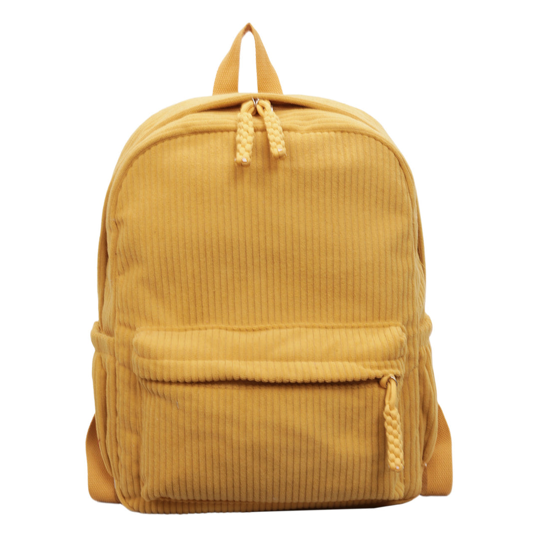 Corduroy Textured School Backpack Stornfield