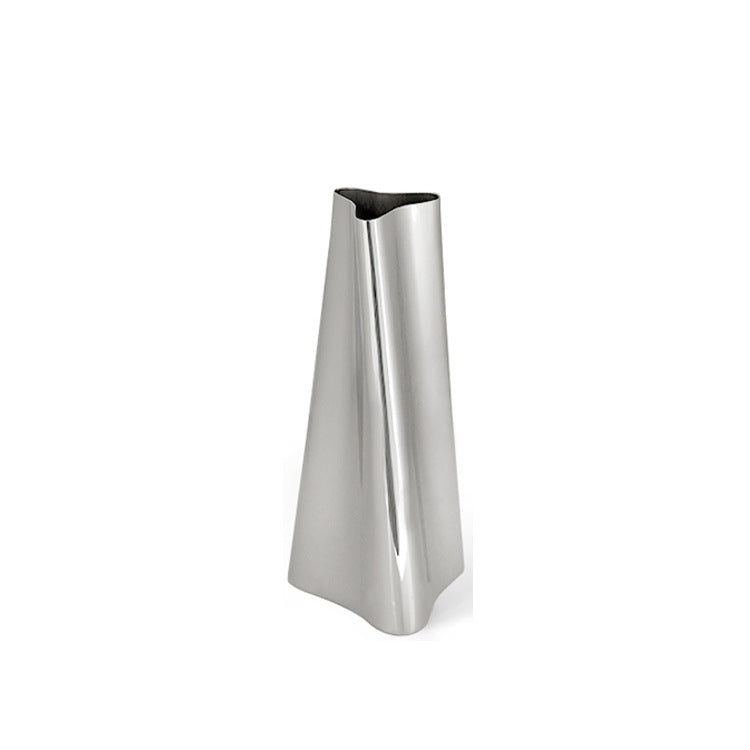 Contemporary Fluid Metal Vase