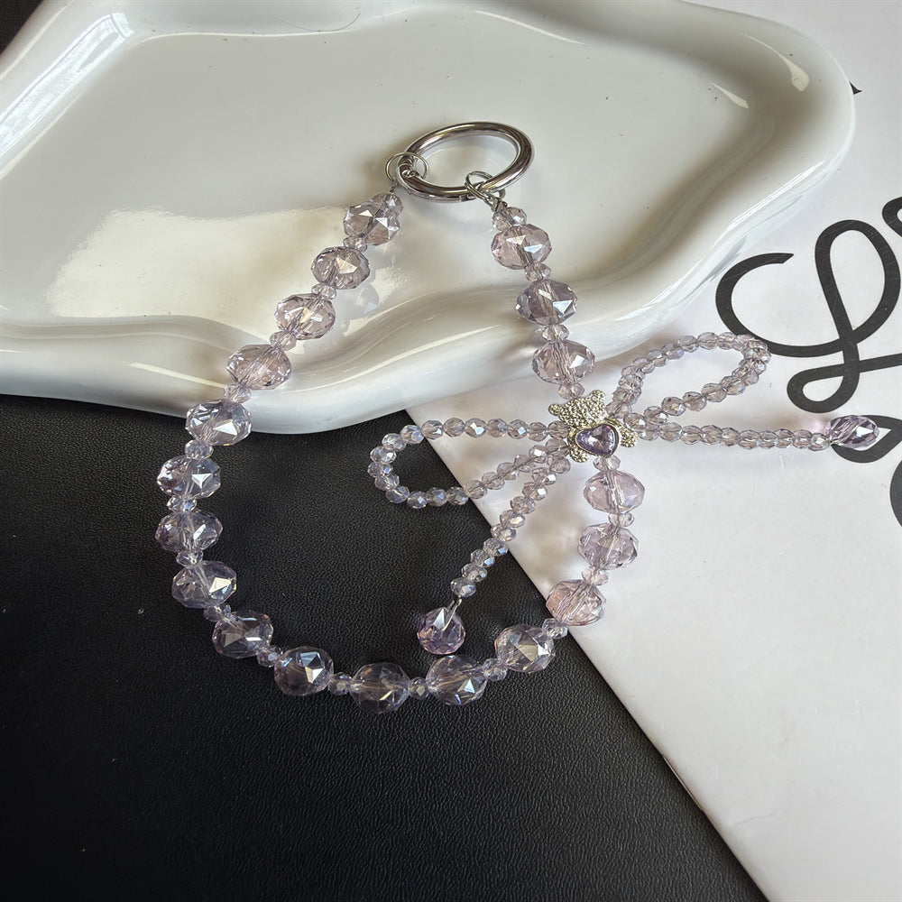 Elegant Crystal Beaded Charm Keychain Stornfield