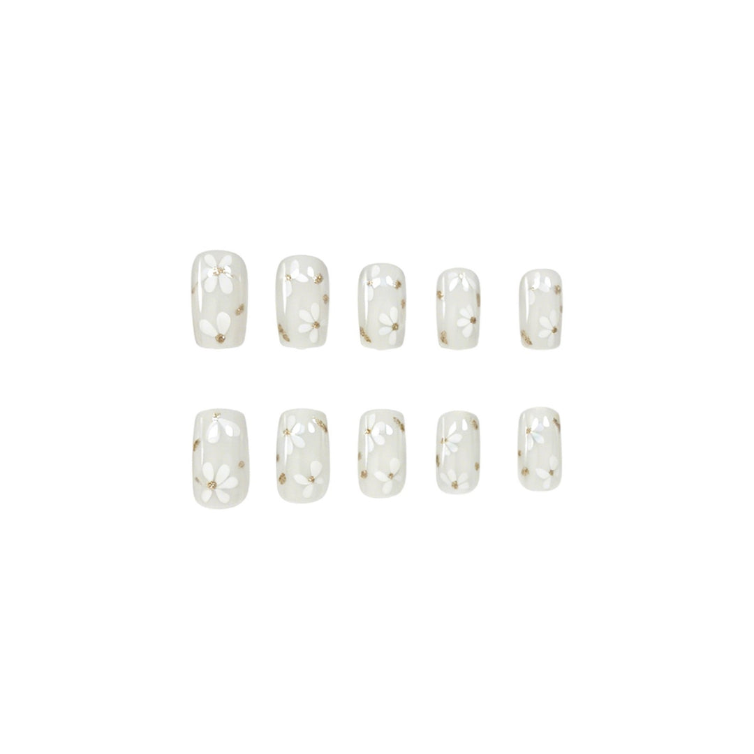 Floral Decorated Acrylic Nail Art Extensions Stornfield