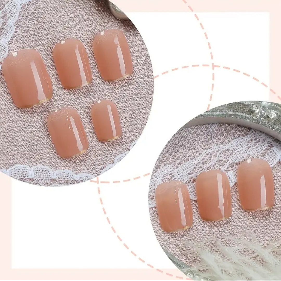 Nail art set with elegant gold accents Stornfield