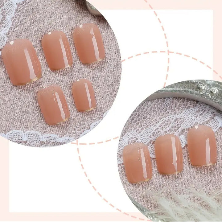 Nail art set with elegant gold accents Stornfield