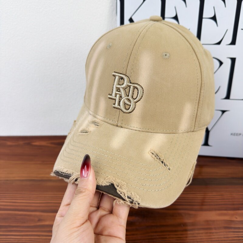 Women's Distressed Classic Cotton Baseball Cap Stornfield