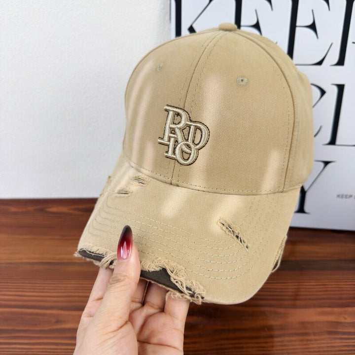 Women's Distressed Classic Cotton Baseball Cap Stornfield
