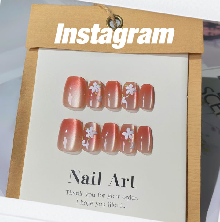 Artisan Floral Press-On Nail Set Stornfield