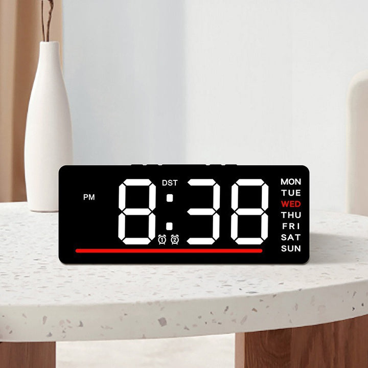 Digital clock with large LED display and multiple alarm functions Stornfield