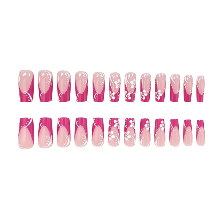 Floral Long-Lasting Acrylic Nail Enhancements Stornfield