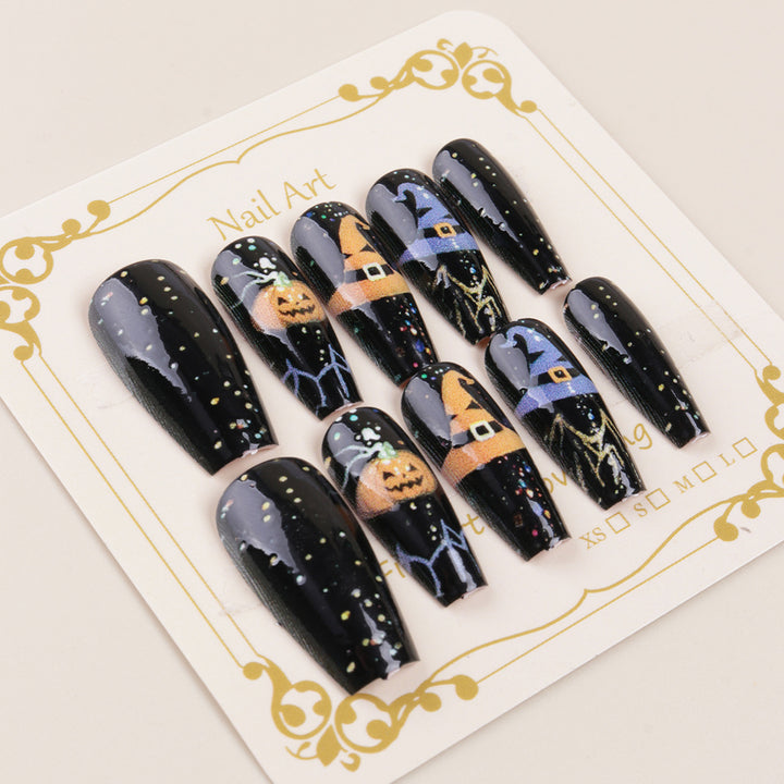 Halloween-Themed Press-On Nail Tips Stornfield