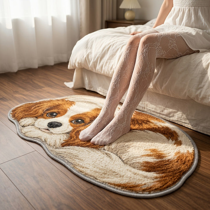Decorative Dog Print Area Rug