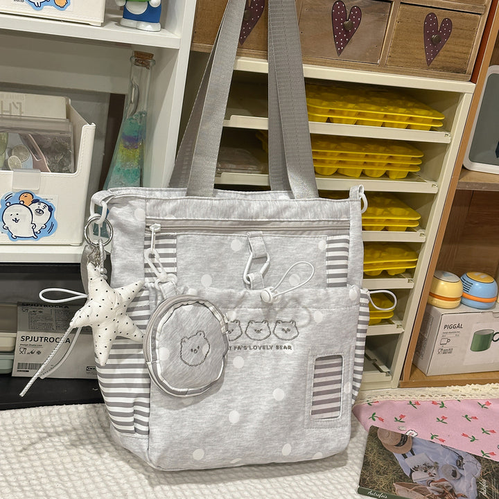 Multi-Pocket Star-Patterned Backpack Stornfield