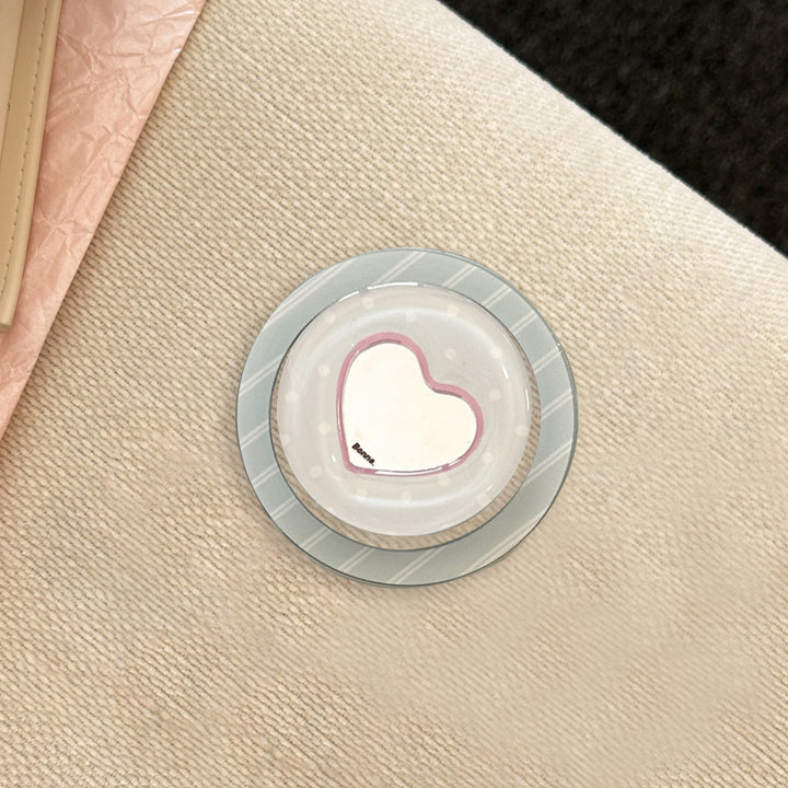 Heart-shaped coaster with playful design Stornfield