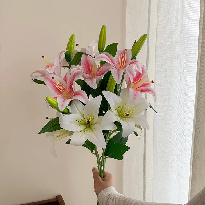 Artificial Lily Flower Bouquet