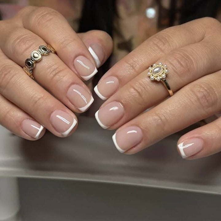 French Tip Press-On Nail Art Stornfield