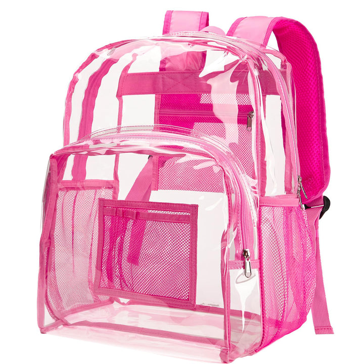 Unisex transparent backpack with breathable mesh design Stornfield