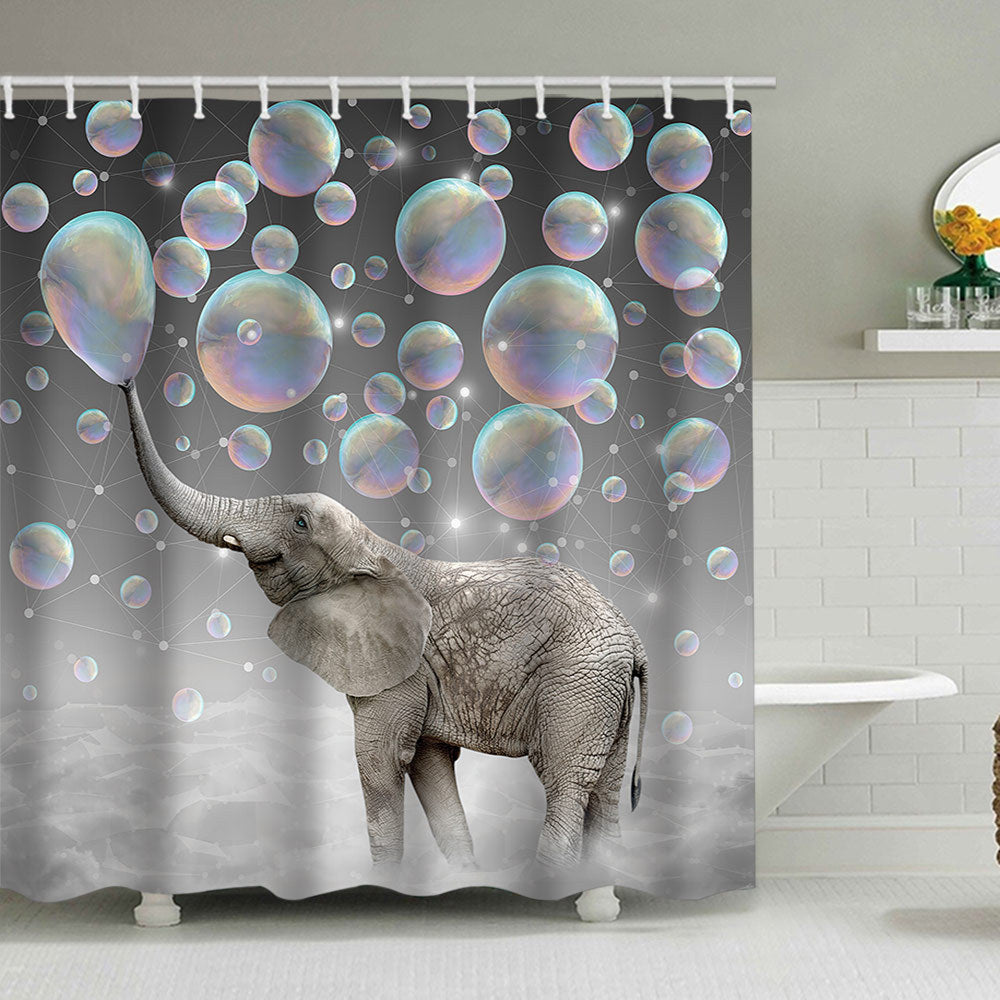 Playful Bear-Themed Shower Curtain Stornfield