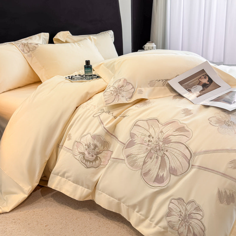 Elegant Embroidered Duvet Cover Set