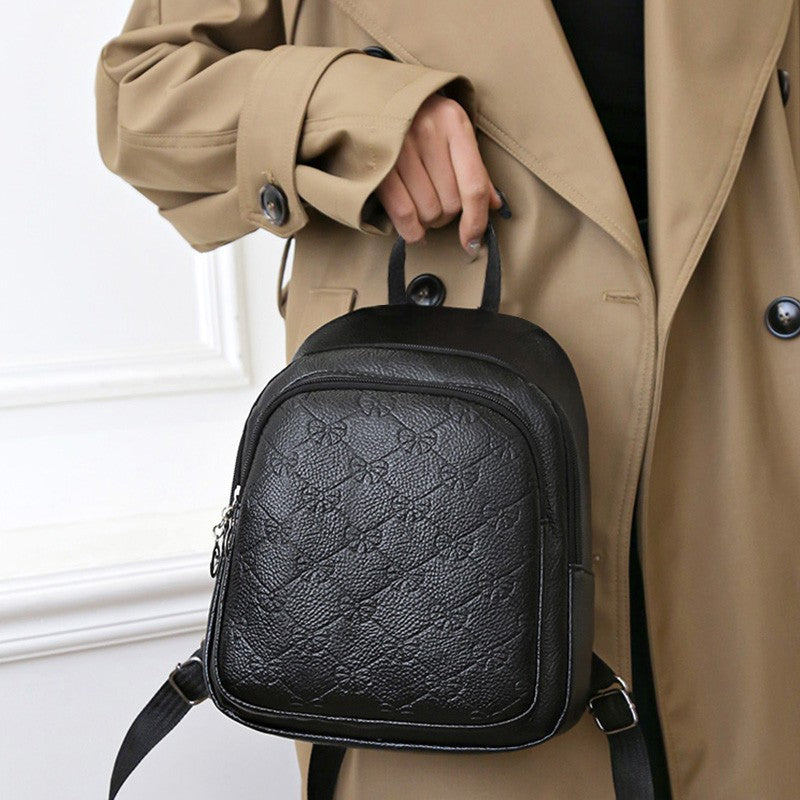 Compact Textured Backpack Stornfield