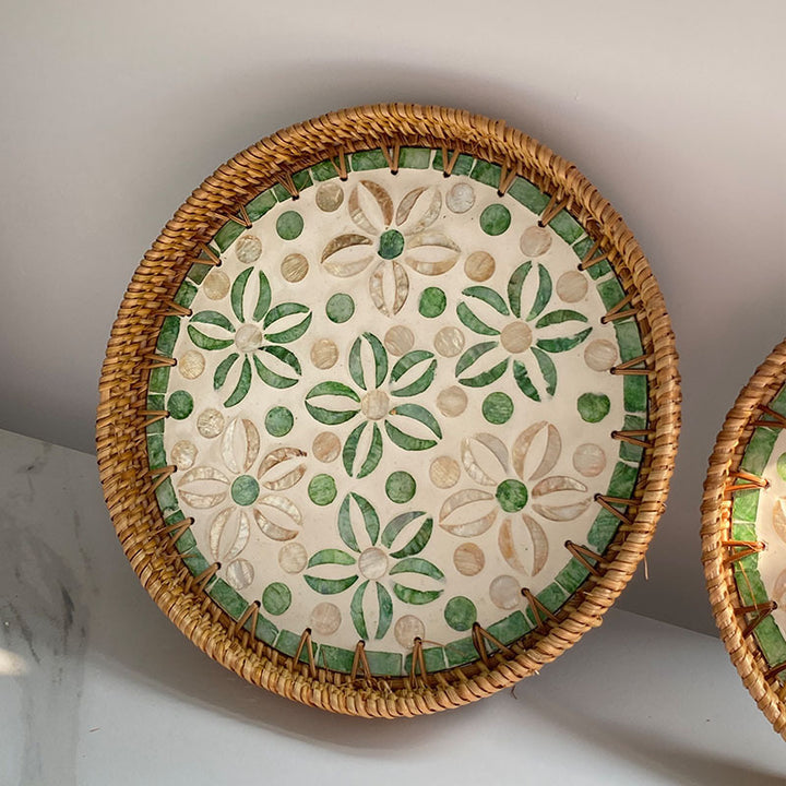 Women's Round Mosaic Serving Platter Stornfield