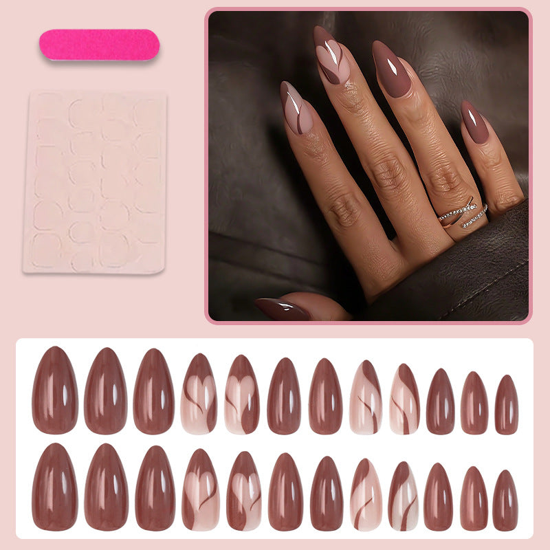 Acrylic nail set with elegant and creative design elements Stornfield