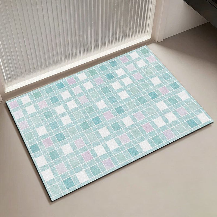 Mosaic Pattern Bath Mat Stornfield