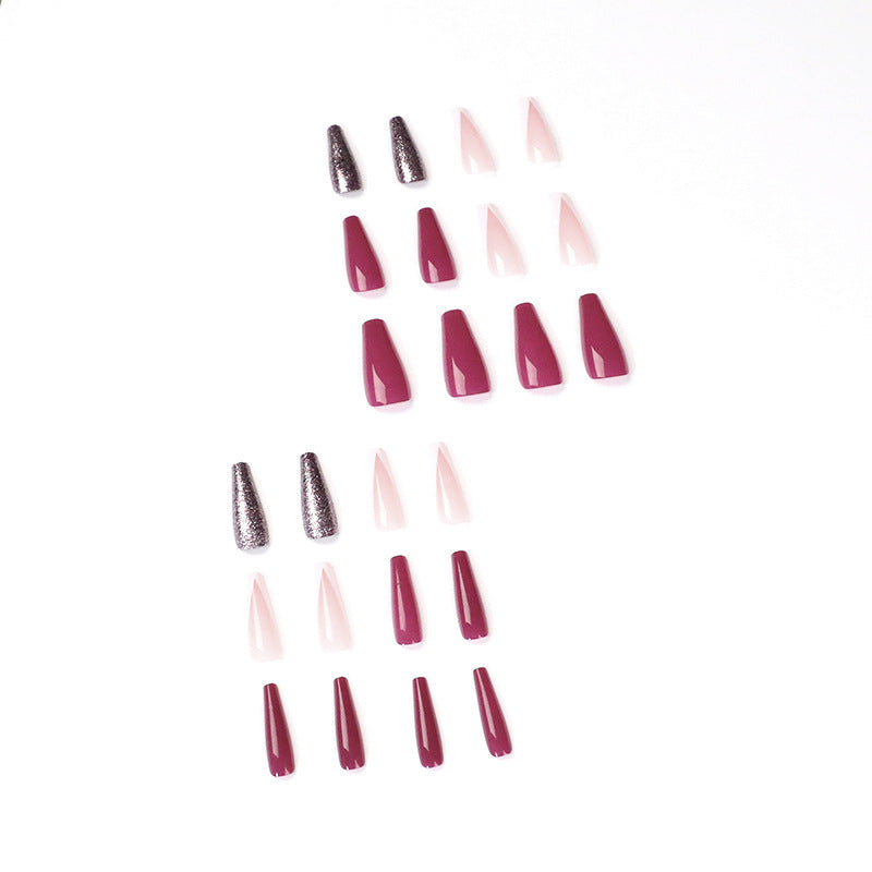 Artful Nail Extensions with Glamorous Glitter Effects Stornfield