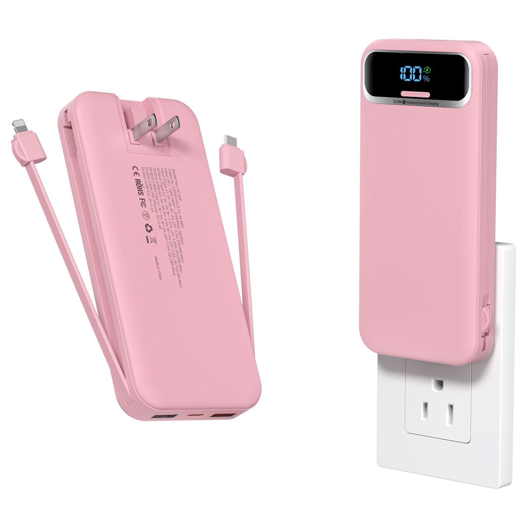 Powerbank with Integrated Charger and Lcd Display Stornfield
