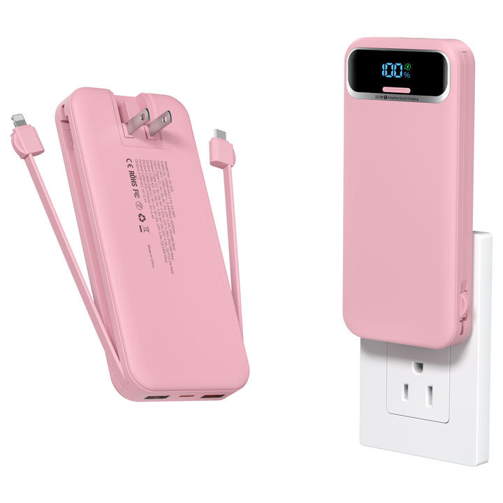 Powerbank with Integrated Charger and Lcd Display Stornfield